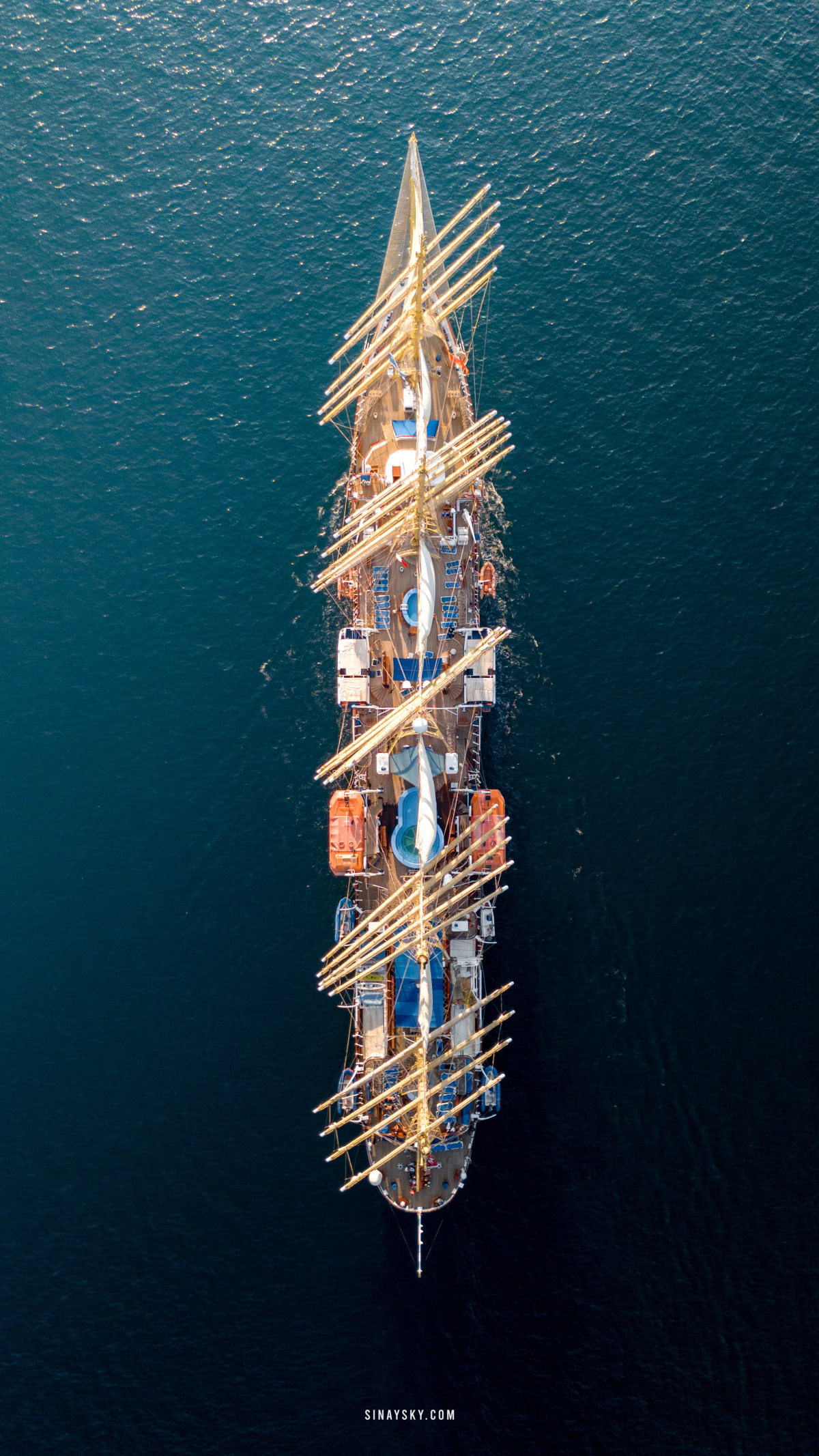 sail ship in bay of kotor
